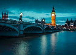 Anglia, Londyn, Rzeka Tamiza, Most Westminsterski, Big Ben