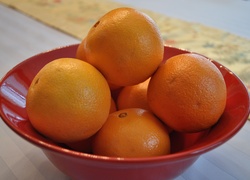Pomarańcze, Czerwony, Talerzyk