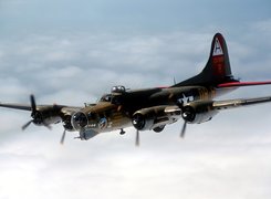 B-17, Bombowiec, Flying, Fortress