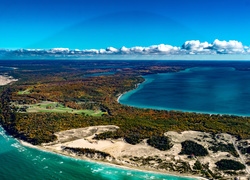 Michigan, Jezioro Crystal Lake, USA