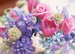 Kolorowe, Kwiaty, Bukiet