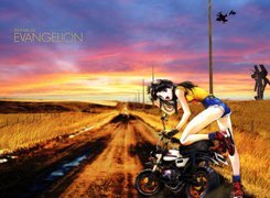 Neon Genesis Evangelion, droga, kobieta, motor