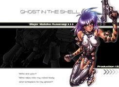 kobieta, robot, pistolet, Ghost In The Shell