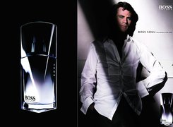 Hugo Boss, mężczyzna, koszula, flakon, perfumy