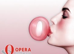 Opera, kobieta, twarz, guma, balon