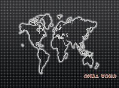 mapa, świat, Opera, ziemia