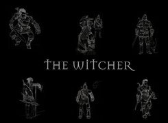 The Witcher, szkic, wojownik, miecz