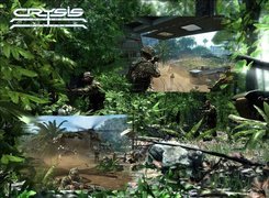 Crysis, dżungla, żołnierz, helikopter, broń