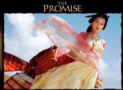 The Promise, Azjatka, suknia, niebo, makijaż