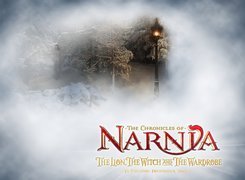 The Chronicles Of Narnia, zima, las, latarnia, napis