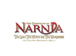 The Chronicles Of Narnia, białe tło, napis