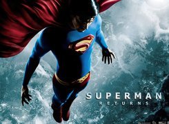 Superman Returns, Brandon Routh, leci, niebo