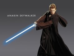 Star Wars, czarna, szata, laser, Hayden Christensen