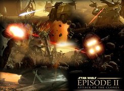 Star Wars, wojna, eksplozja, maszyny