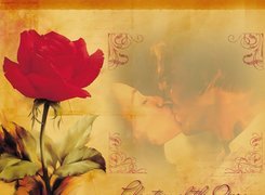 róża, pocałunek, Phantom Of The Opera