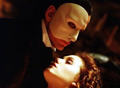 Phantom Of The Opera, biała, maska, aktorzy