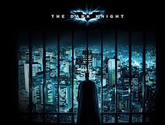 Batman Dark Knight, wieżowce, kraty, batman