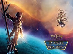 Film animowany, Planeta skarbów, Treasure Planet, chłopiec, statek