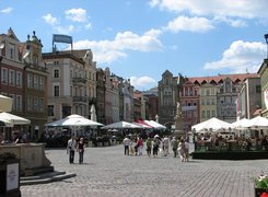 Poznań, Rynek, Ludzie, Kamienice