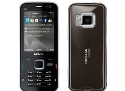 Nokia N78, Czarna, Przód, Tył