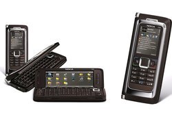 Nokia E90, Czarna, Srebrna, Panorama