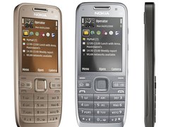 Nokia E52, Szara, Srebrna, Czarna, Bok