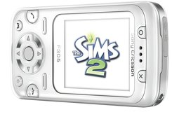 Biały, Sony Ericsson F305, The Sims 2