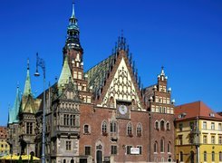 Polska, Wrocław, Rynek, Ratusz