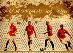 Manchester United, Piłkarze, Brown, Ferdinand, Vidic, Evra