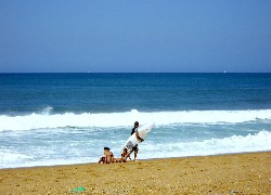 Plaża, Francja, Fale