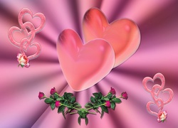 Serca, Róże, Miłość