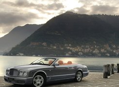 Srebrny, Bentley Azure, Otwarty, Dach