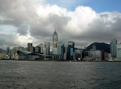 Azja, Hong Kong, Drapacze, Chmur