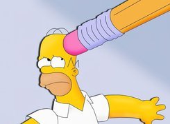 Simpsonowie, The Simpsons, Ołówek, Homer
