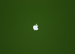 Logo, Apple, Zielona, Tekstura