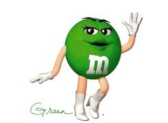 Zielona, Drażetka, M&M, Nogi, Ręce