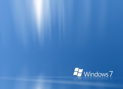 Windows 7, Niebieskie, Świetliste, Tło