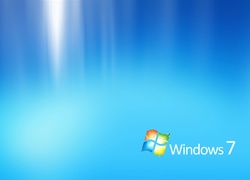 Niebieskie, Świetliste, Tło, Logo, Windows 7