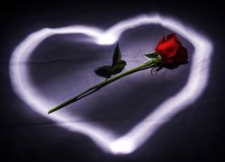 Walentynki, Róża, Serce