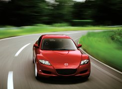 Mazda, Czerwona, Przyciemniane szyby