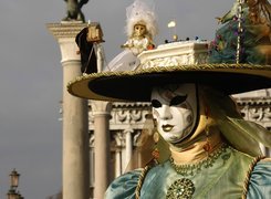 Kobieta, Maska, Wenecja