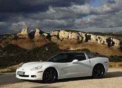 Biały, Chevrolet Corvette C6