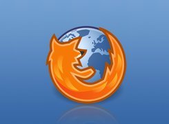 Logo, Firefox, Niebieskie, Tło
