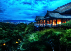 Wzgórze, Świątynia, Kyoto, Japonia