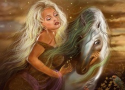 Dziewczyna, Koń, Fantasy