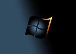 Ciemne, Tło, Logo, Windows, Seven