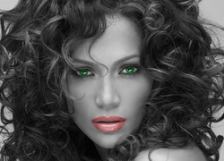 Jennifer Lopez, Zielone, Oczy, Gęste, Włosy