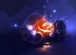 Kot, Dynia, Halloween