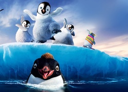 Lód, Pingwiny, Tupot małych stóp, Happy Feet