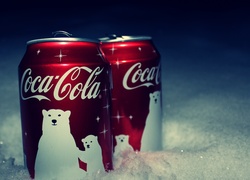 Puszki, Coca, Cola, Śnieg